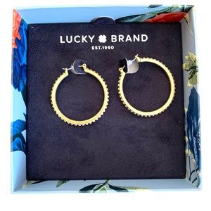 NIB Lucky Brand hoop earrings